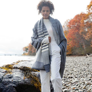 Penobscot Washable Organic Wool & Cotton Throw Blanket