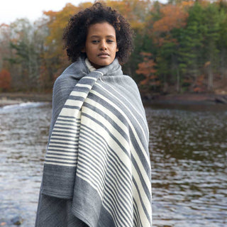 Penobscot Washable Organic Wool & Cotton Throw Blanket