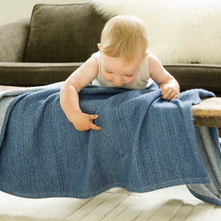 Acadia Organic Wool & Cotton Baby Blanket