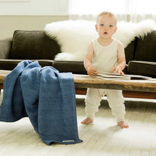 Acadia Organic Wool & Cotton Baby Blanket