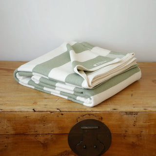 Cottage Stripe American Cotton Bed Blanket