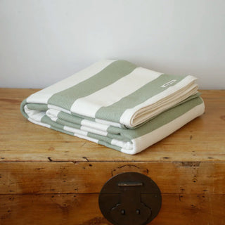 Cottage Stripe American Cotton Bed Blanket