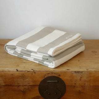 Cottage Stripe American Cotton Bed Blanket
