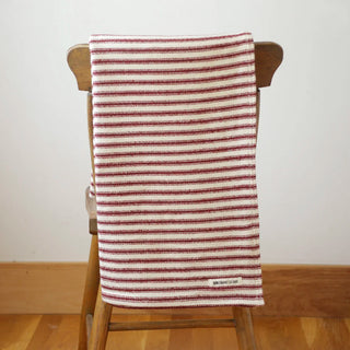 Ticking Stripe Organic Wool & Cotton Throw