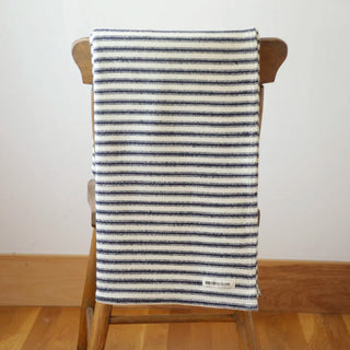 Ticking Stripe Organic Wool & Cotton Throw