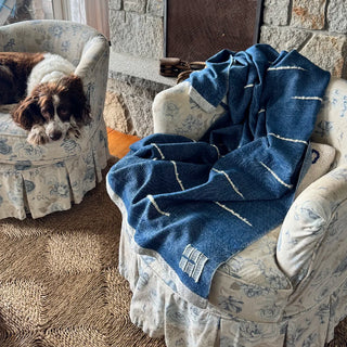 Whitecaps Handwoven Merino Wool Throw Blanket