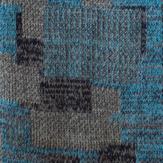 Upcycled Artisanal Patchwork Throw #35- an artisanal knt throw. Made in USA with reclaimed cotton and other blended yarns. Each one is unique, Swatch 2