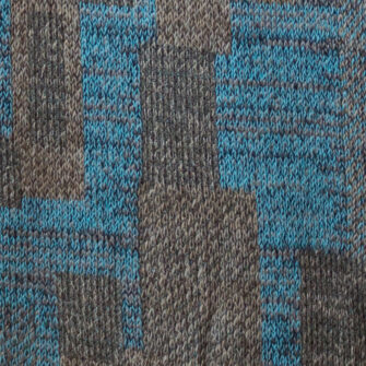 Upcycled Artisanal Patchwork Throw #36- an artisanal knt throw. Made in USA with reclaimed cotton and other blended yarns. Each one is unique, Swatch 1