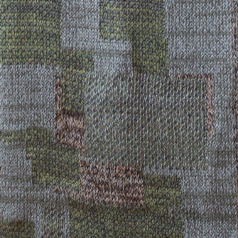 Upcycled Artisanal Patchwork Throw #41- an artisanal knt throw. Made in USA with reclaimed cotton and other blended yarns. Each one is unique, Swatch 2