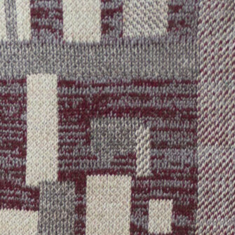 Upcycled Artisanal Patchwork Throw #29 - an artisanal knt throw. Made in USA with reclaimed cotton and other blended yarns. Each one is unique, Swatch 1