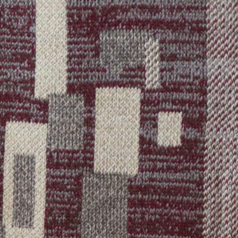 Upcycled Artisanal Patchwork Throw #29 - an artisanal knt throw. Made in USA with reclaimed cotton and other blended yarns. Each one is unique, Swatch 2