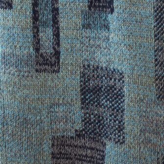 Upcycled Artisanal Patchwork Throw #30 - an artisanal knt throw. Made in USA with reclaimed cotton and other blended yarns. Each one is unique, Swatch 1