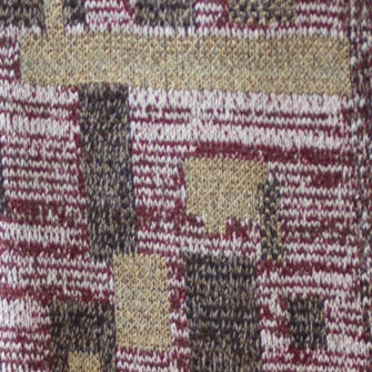 Upcycled Artisanal Patchwork Throw #27 - an artisanal knt throw. Made in USA with reclaimed cotton and other blended yarns. Each one is unique, Swatch 1