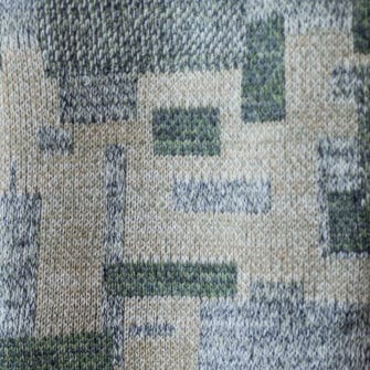 Upcycled Artisanal Patchwork Throw #21- an artisanal knt throw. Made in USA with reclaimed cotton and other blended yarns. Each one is unique,